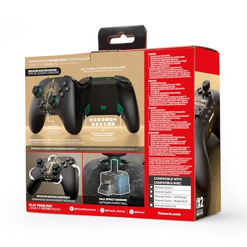 Manette sans fil PowerA Zelda Master Sword pour Nintendo Switch 2 - vue 6