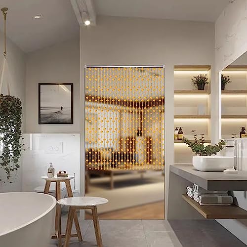 Rideaux en perles de cristal et de verre pour séparer un studio sans mur - 6