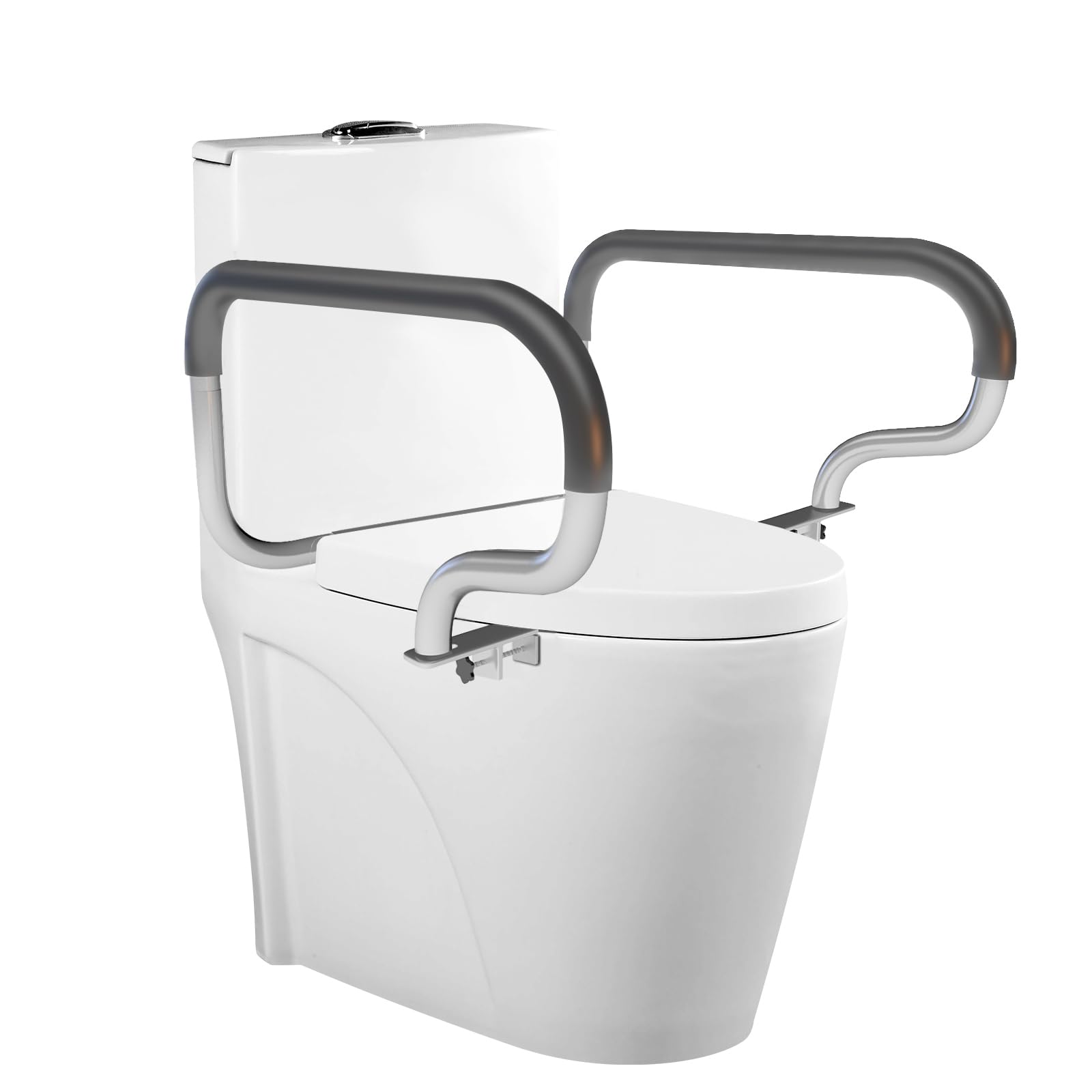 Nococar Toilet Safety Rail - Your Dependable aid for Elderly, Disabled & Senior Bariatrics, Adjustable, Robust and Compatible with Most Toilets, Easy to Install Toilet Safety Frame