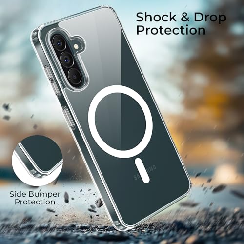 Image of A rtistque Clear Back Cover Case for Samsung Galaxy A37 5G | Compatible with Mag-Safe | Transparent Acrylic Armor | Shockproof TPU Protective Design | Samsung Galaxy A37 5G Back Cover - Transparent
