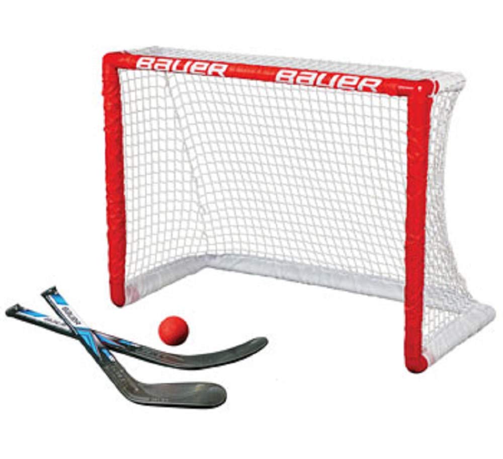 Bauer Juego de portería (77,5 x 58,4 cm), Color Rojo, Knee Hockey Portería de Hockey I Juego de porterías de Hockey I Rojo I 1046682 I 30.5 x 23 x 13,5