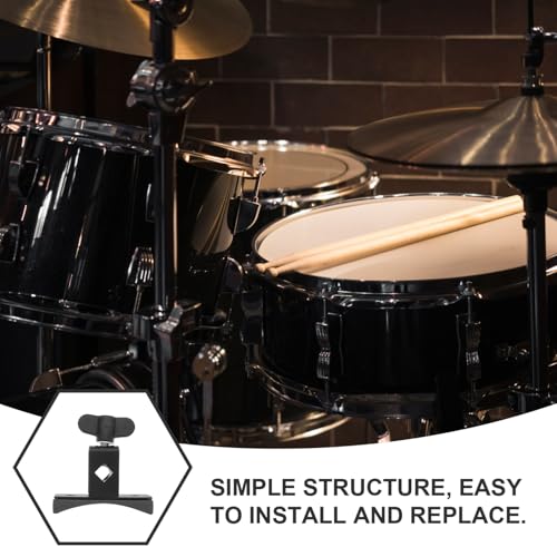 Totority Soporte de Montaje para Cowbell Clamp para Aros de Batería para Instrumentos de Percusión miniatura 7
