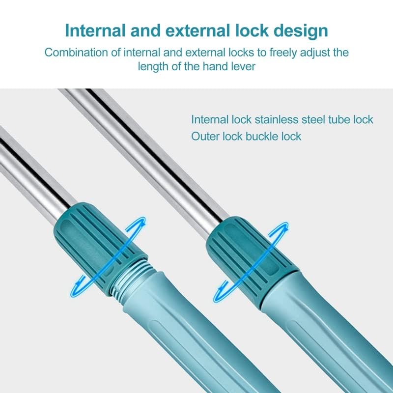 Image of Multifunctional Triangle Mop, Spliced Triangle Mop 360 Rotatable Adjustable Cleaning Mop, Extendable Wall Mop with Long Handle, Household Mop for Ceiling Window Floor