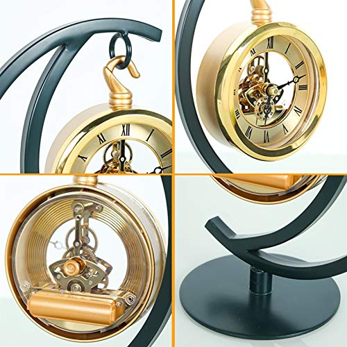 relógio Creative Algarismos romanos Relógio de mesa de um lado Decoração de cabeceira de quarto Reló