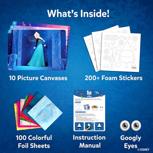 Image of Skillmatics Foil Fun - Disney Frozen, Mess-Free Art for Kids, Craft Kits & Supplies, DIY Creative Activity, Travel Toys, Gifts for Fans of Elsa, Anna, Olaff, Girls, Boys, Ages 4, 5, 6, 7, 8, 9