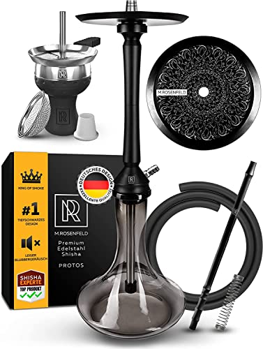 M. ROSENFELD Shisha Set Komplett PROTOS 75cm Wasserpfeife und Shisha Kohle 1,25 KG 80 Würfel 26mm - Shisha Set mit… – Bild 6