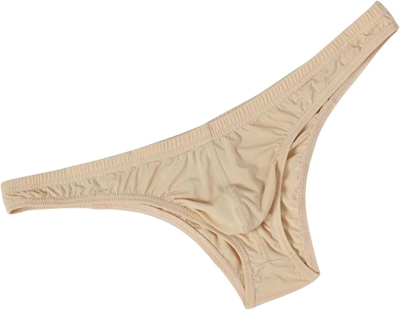 Boxers Briefs for Men Ice Silk Sexy Stretch Seamless Soft Bulge Light Comfortable Casual Loose Stretchy Casual Quick Dry Elegant Sports Elastic Khaki