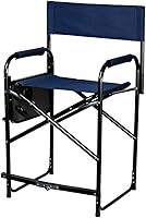 Vista 7 de Dura-Tech Silla alta plegable con mesa Comodidad estable elevada Duradera y resistente Comodidad acolchada Mesa plegable adjunta Capacidad