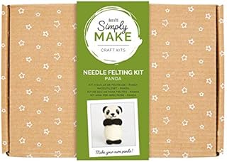 Simply Make - Needle Felting Kit Set, Create Your Own Felted Panda Bear