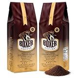 Boxer Coffee Medium Roast Swiss Water Decaf Colombian Ground Coffee – Specialty Grade Single Origin Arabica – 2 Pack (1 lb Each, Total 2 lbs)
