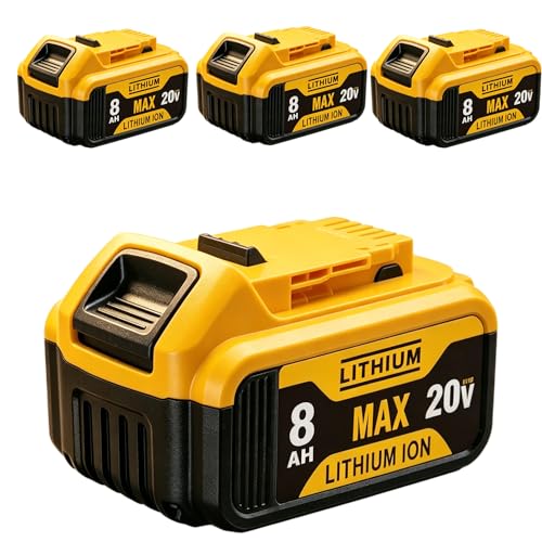 2-Pack 8Ah Rechargeable Li-ion Battery for DeWalt 20V Max