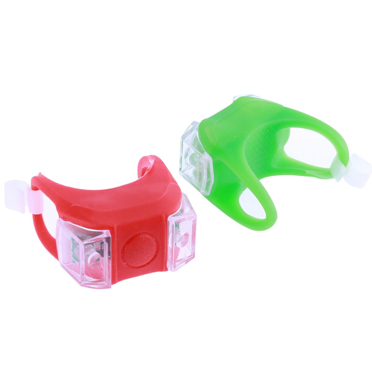 HEMOTON 4Pcs LED Bike Rear Light Tail Lamp High Brightness Silicone Cycling Safety Light with Modes for Mountain Biking Easy to Install Tail Light Red