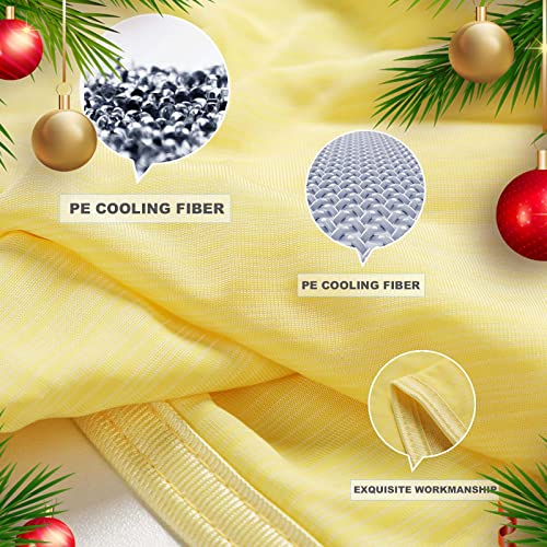 Luxear Arc-Chill Cooling Blankets For Sleeping Lightweight Summer Blanket For Hot Flashes - Queen Size Natural Bamboo Breathable Hot Sleeper Cold Sleep Throw For Night Sweats #TOP1