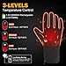 Heated Gloves,Men Women Rechargeable Electric Arthritis Hand Warmer Heated Ski Gloves Mittens, Snow Winter Warm Outdoor Cycling, Motorcycle, Hiking, Snowboarding