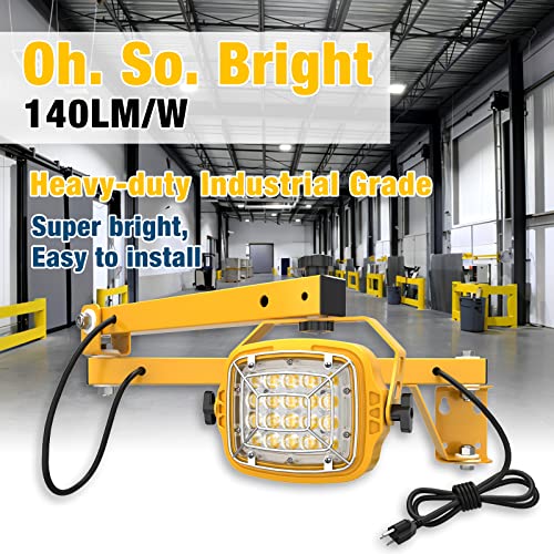 G GJIA 30W LED Loading Dock Light with 40" Folding Arm, 4,200 Lumens, 360° Rotatable Lamp Head, IP65 Rated ETL Listed for Trailers, Docks, Warehouses, Container — view 2