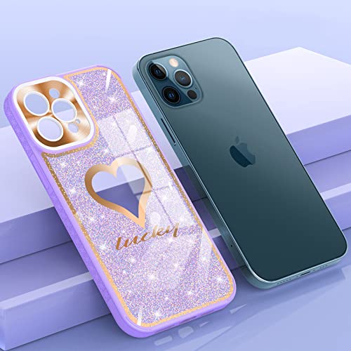 Coque iPhone 13 Pro paillettes violette idéale pour vos sorties et photos au quotidien