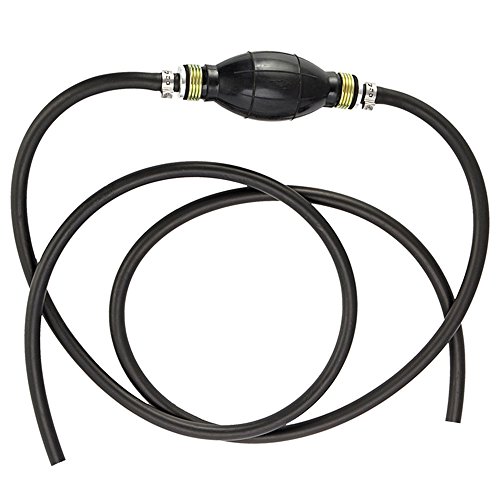 warmcare 8 mm negro goma combustible bomba de mano Primer Bombilla vacío de transferencia de combustible línea de combustible tipo barco combustible Diesel Tubo One Way válvula con 2 mangueras
