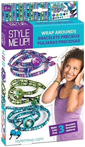Style Me Up - Friendship Bead Bracelet Making Kit with 3 Bracelets - Birthday Gift Idea - SMU-563