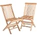 Produktbild Raburg Gartenstuhl 2er Set ANJA in Natur, Teak Holz Klappstuhl-Set, feingeschliffenes, naturbelassenes Teak, langlebig, leicht & robust, exklusiver Klappmechanismus