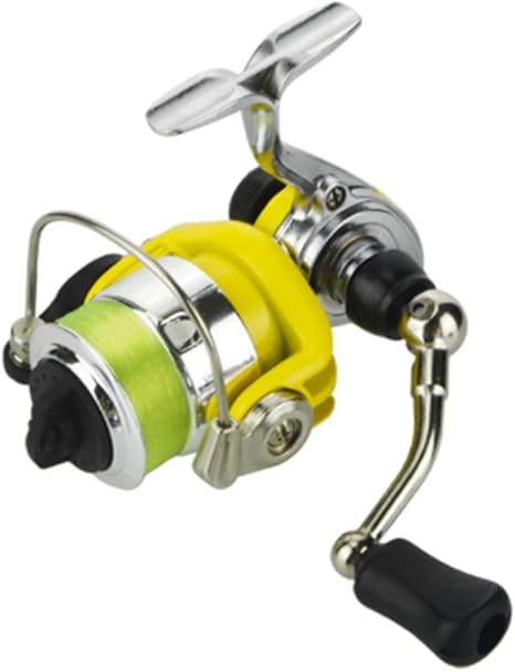 OriGlam Mini-Moulinet de pêche Spinning Lisse et Puissant en métal