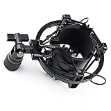 ZRAMO Black Spider Universal Microphone Shock Mount Holder Adapter Clamp and Clip for Large Diameter...
