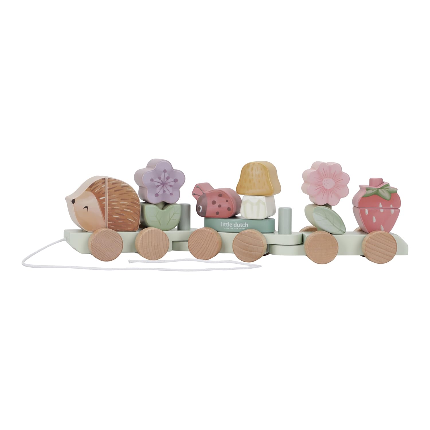Little Dutch 7335 FSC Holz Eisenbahn Zug mit Steck-Formen - Fairy Garden
