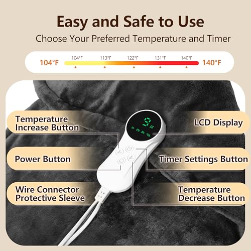 image for UFFAE Heating Pad for Neck and Shoulders and Back,24