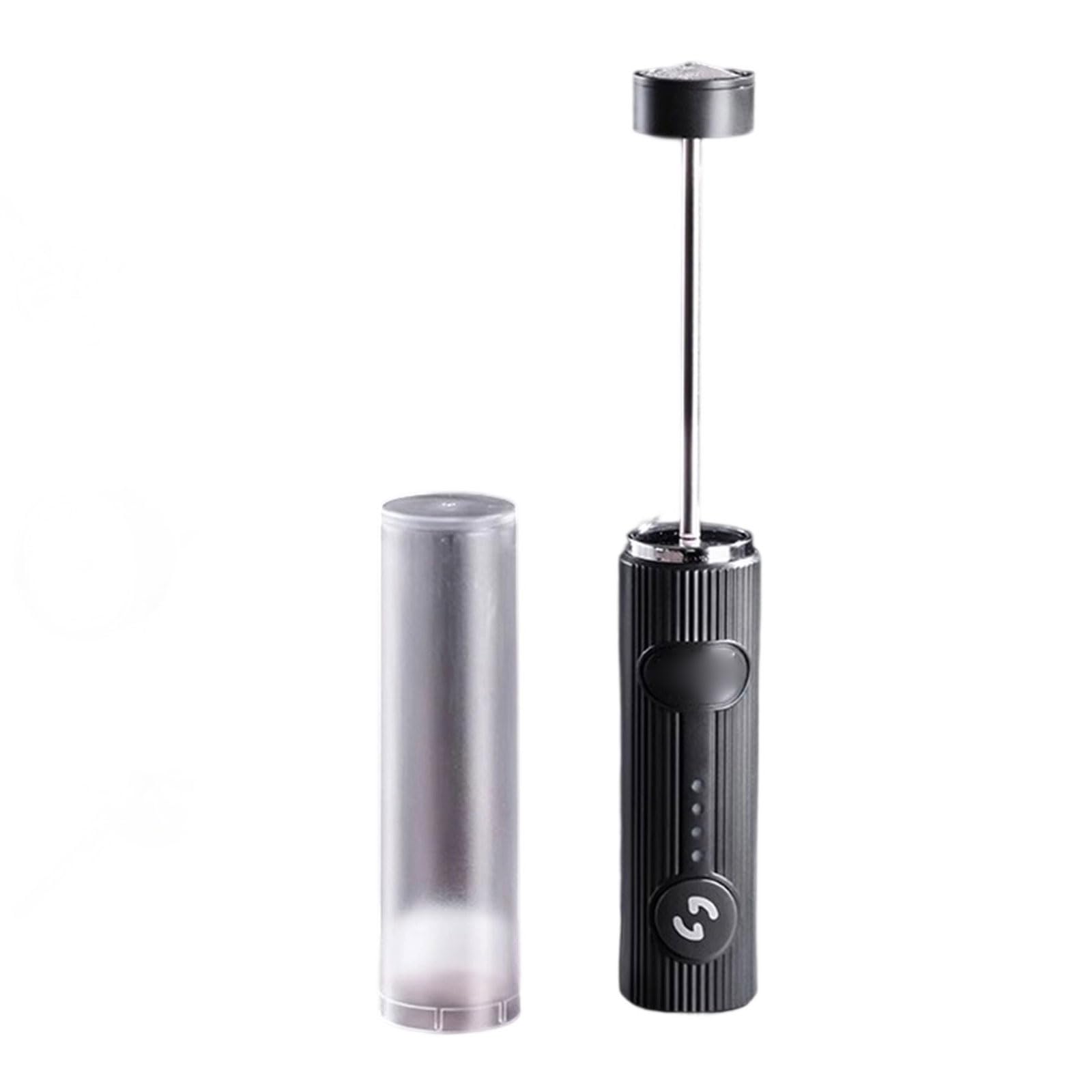 Montalatte portatile Frullatore elettrico Frullatore per uova Miscelatore multiuso per crema di caffè Cioccolato e bevande proteiche Montalatte in acciaio inox