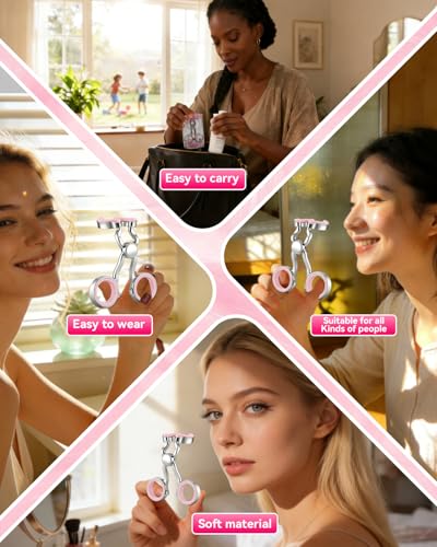Image of 2026 Upgraded Contact Lens Applicator Tool【3-Step Easy Wear】【3.0 Precision Alloy & Natural Silicone】0 Shift, Ultra-Smooth Lens Insertion Removal Kit for Home Travel Use (Pink)