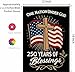 MAGJIUKE Blessings America Garden Flag 250, One Nation Under God,USA 250th Anniversary Patriotic Cross Design, Double-Sided Burlap, 12 x 18 Inches