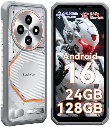 Blackview Fort 2 Téléphone Portable Incassable Android 16, Ultra-...