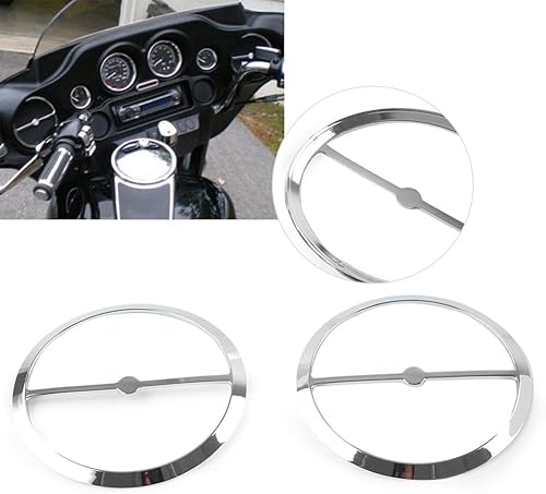 Miniatura 5 de GZYF Cubierta de anillo para altavoz de motocicleta izquierdo y derecho, cubierta de parrilla para Harley Electra Glide, Street Glide, Ultra