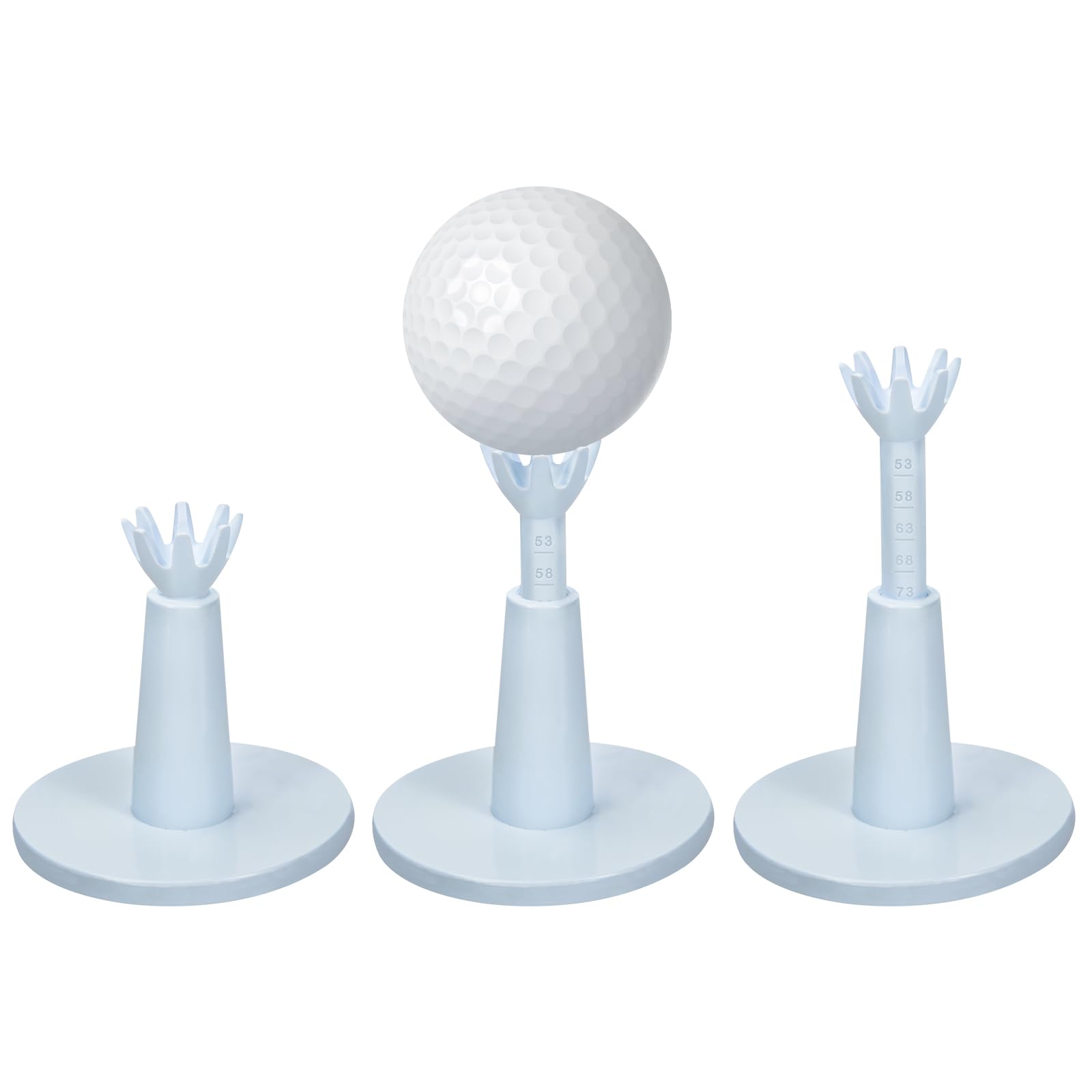 Aliennana Verstellbare, bruchsichere Golftees aus Gummi für Fahrplatz und Simulator – unverzichtbares Golfzubehör für den Innen- und Außenbereich