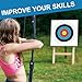 KURUGEILI 20pcs Targets Paper Standard Archery 31.5inch/80cm 10 Ring Bow with 4pcs Arrow Targets Face Pins for Archery & Hunting Practice Shooting