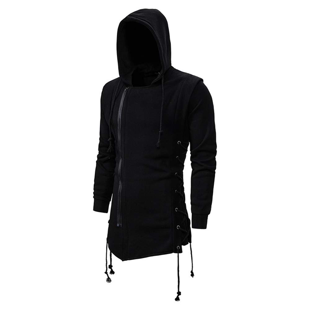 U/A Męska bluza Assassin's Creed, ciemna bluza z kapturem, luźna kurtka