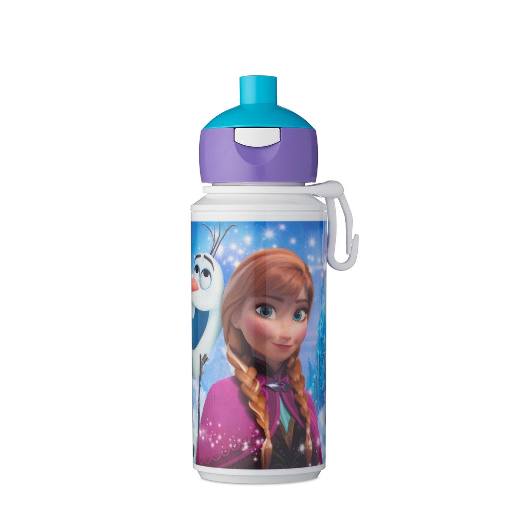 Mepal - Trinkflasche Pop-up Campus - Wasserflasche - Auslaufsichere Flasche für die Schule - Wiederverwendbar - BPA-frei & Spülmaschinenfest - 400 ml - Frozen Sisters Forever