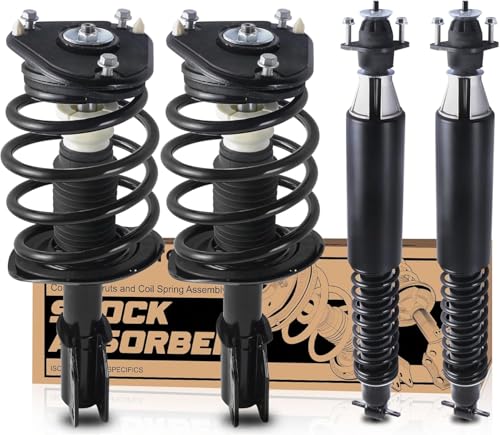 KUIPERAUTO Front + Rear Strut Shocks Assembly Compatible with 2006-2011 Buick Lucerne Cadillac Dts 172321 4PCS