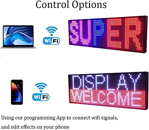 Chr P10 Outdoor Led Scrolling Sign 39"X 14" Rgb Full Color Wifi Led Sign Display With New Smd Technology And High Brightness Business Advertising Display Board #TOP1