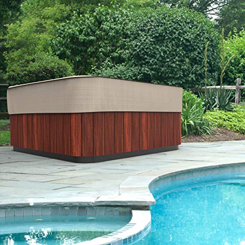 Empirepatio Tan Tweed Square Hot Tub Cover, Medium #TOP5