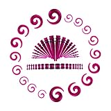 Memsion Ear Stretching Kit Gauges for Ears 54 Pieces 14G-00G Ear Gauges Expander Set Acrylic Ear Spiral Tapers and Plugs Body Earring Piercing Kits Transparent Purple
