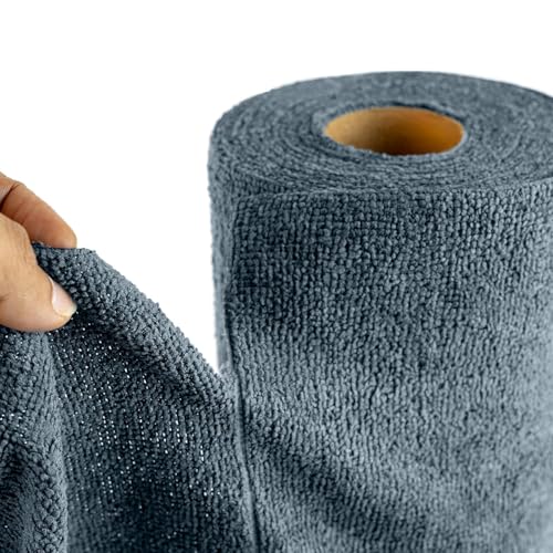 Image of Microfiber Cleaning Cloth Roll 20 Pack - Micro Fibre Cleaning Cloth Roll 25x25cm, Away Cleaning Towels - Reusable and Washable Cloths for Car, House, Garage or Kitchen,( 25 inchx 25 inchCM) (Multicolor)