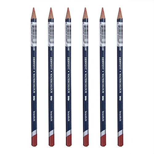 Amazon | ダーウェント 水彩 色鉛筆 ウォーターカラー テラコッタ 64