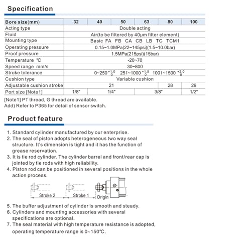 Vérin pneumatique multiposition SCT50 double poussée pour un contrôle total - 6