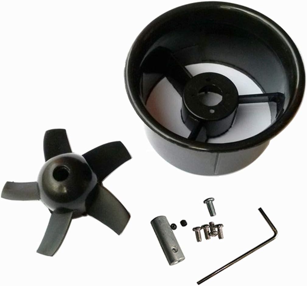 64mm Duct Fan Unit 5-Blade Propeller Prop Kit Set for RC Model Ducted Fan EDF Jet Airplane Aircraft