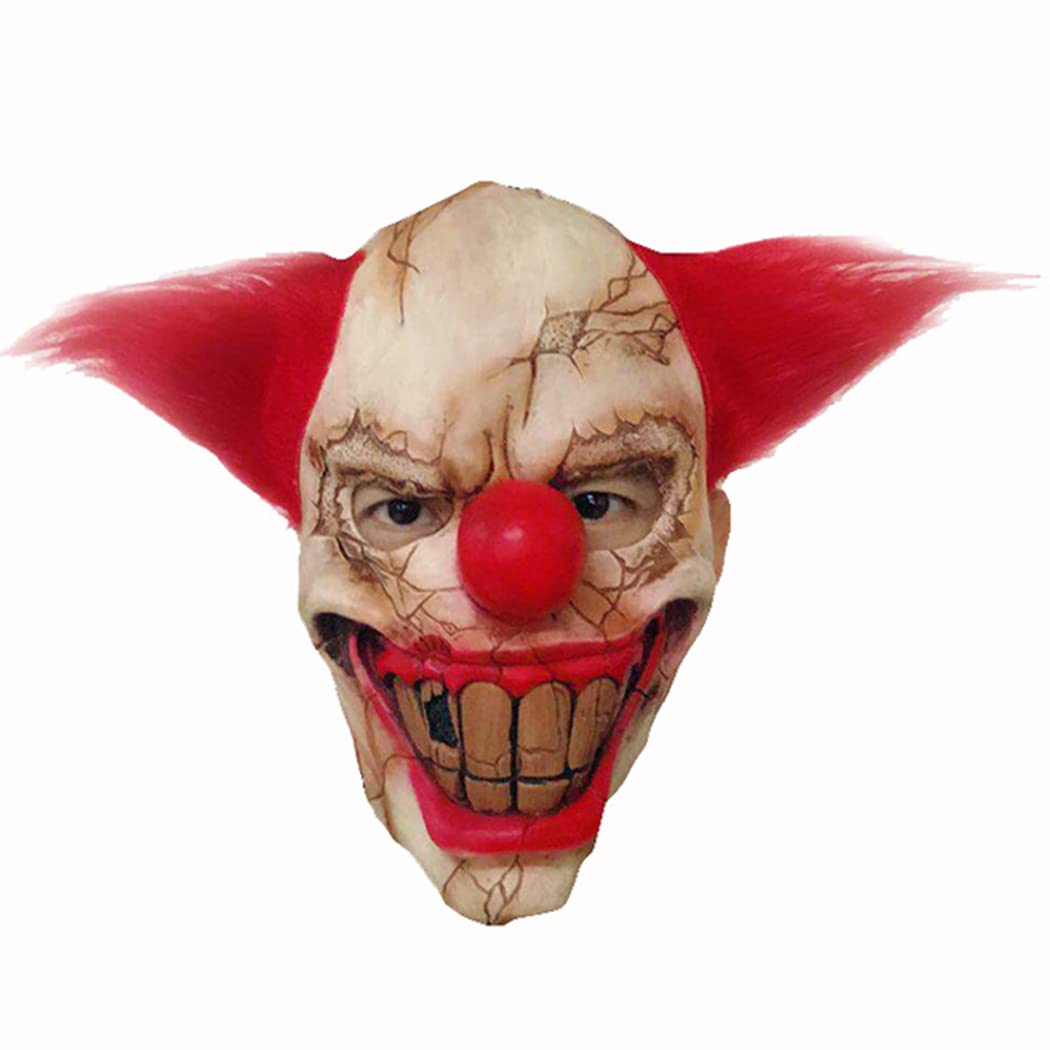 TOPOQ Clown Killer Mask Adults Joker Mask Scary Halloween Costume Party Masks Demon Vampire Masks Fancy Dress Cosplay Accessories Props