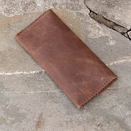 Upgrade New Model Stitched Long 2 Card Slot Leather Multi-function Envelope Mobile Phone Card Holder Wallet2