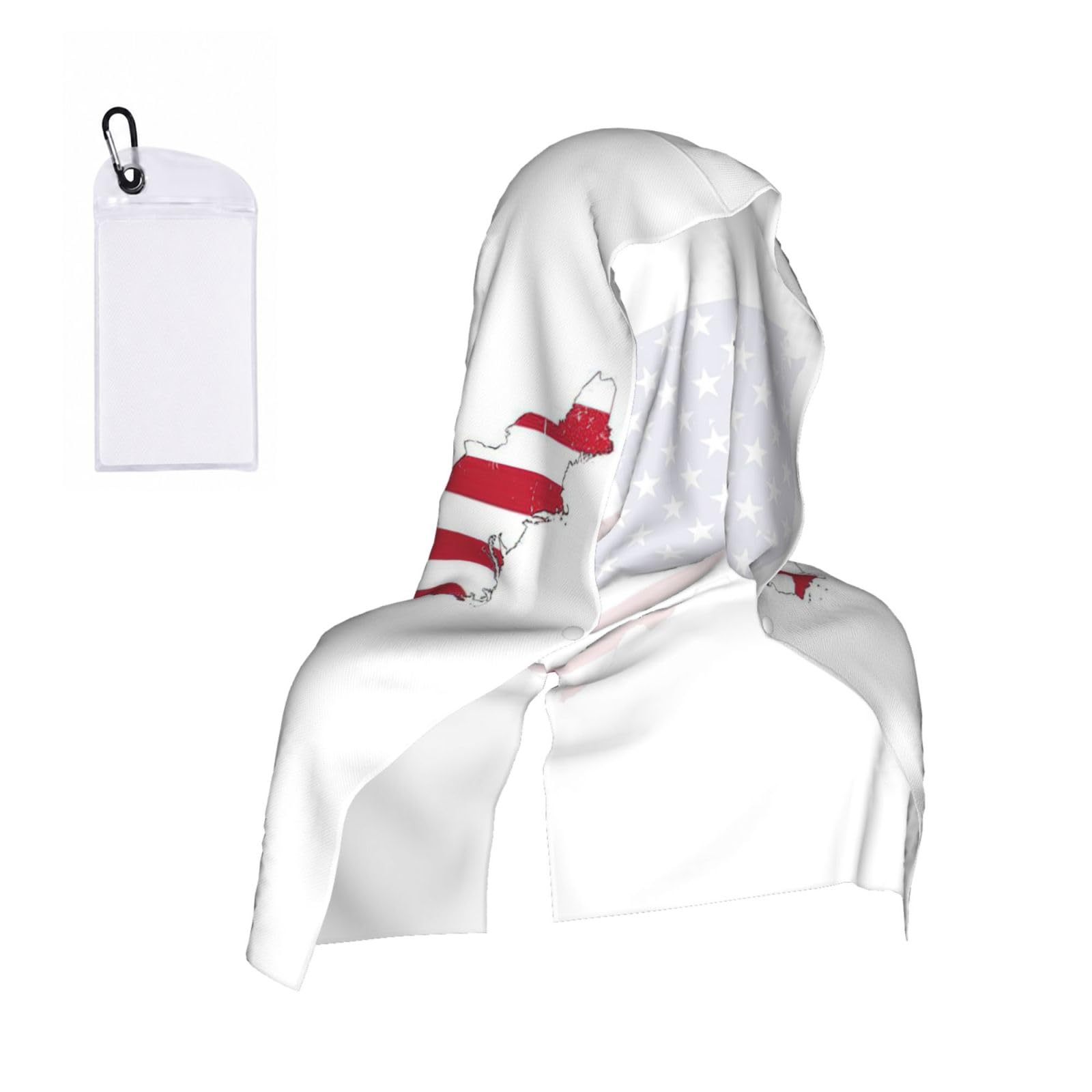 ZYJHYY Usa Flag Map Print Unisex Swimming Towel Practical Camping Towel Skin-Friendly Cooling Towel For Workout Training