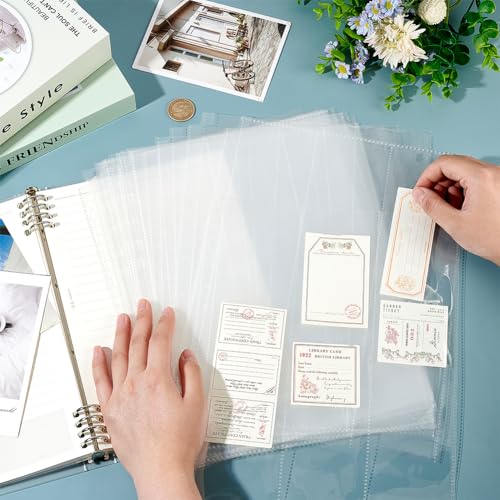 FINGERINSPIRE 20Pcs Award Ribbon Clear Pages Sheets Organizer 31x7.3cm Inner Diameter 3 Grids Swimming Gymnastics Track Organizer A4 Size PP Plastic Binder Inner Pages for Award Ribbon Storage - Image 3