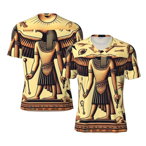 Stylish Athletic Sports Jersey Ancient-Egyptian-Pharaoh-Eye Men's Rugby Jersey X-Large Black