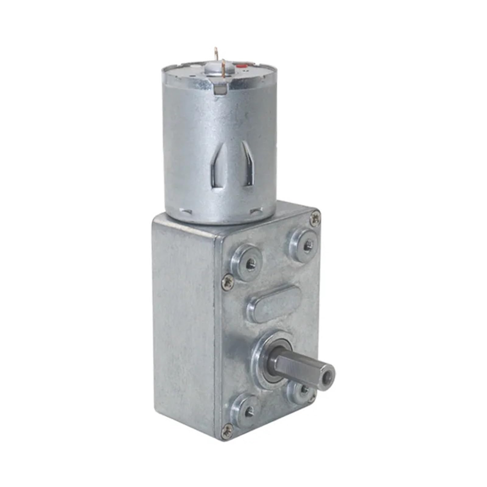 Moteur à engrenage à vis sans fin JGY370 carré pour robotique